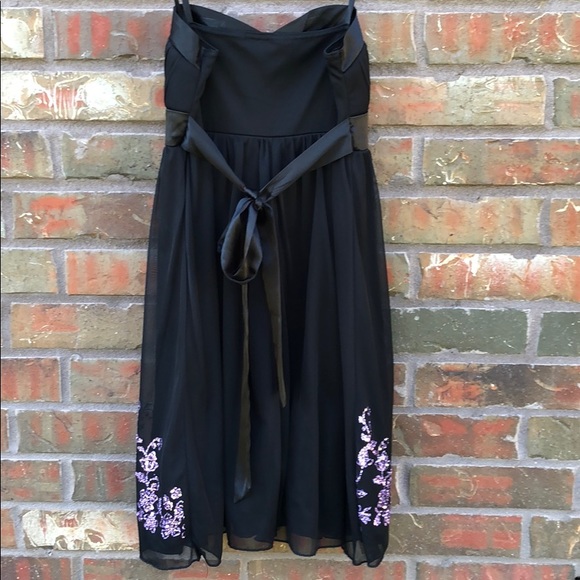 Black and purple party/cocktail dress - Picture 3 of 4